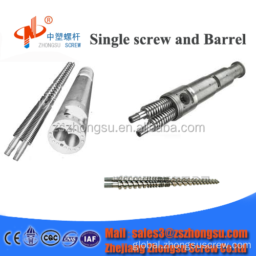 55/110 Conical Twin Screw Barrel Conical Double Screw Barrel with Best Price Factory